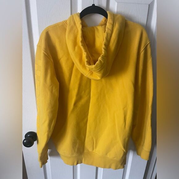 Vans Yellow Hooded Sweatshirt Size Large - Picture 2 of 3